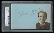 Fredric March d 1975 signed autograph 3.5x5.5 cut Dr. Jekyll & Mr. Hyde PSA Slab picture