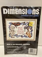Dimensions Counted Cross Stitch Kit 6643 Music is the Universal Language 1993 picture