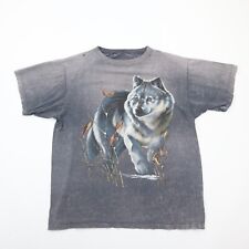 Vintage Sun Faded Wolf T-Shirt Animal Tee 90s Grunge Single Stitch Distressed XL picture
