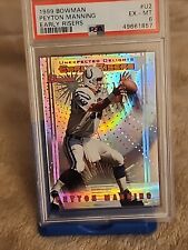 1999 Bowman Silver Holofoil RefractorRC Football Peyton Manning Early Risers #U2 picture