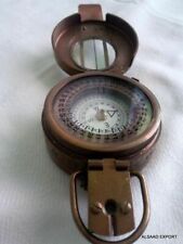 Brass Antique British Prismatic Military Vintage WW2 Mark II Pocket Compass Gift picture