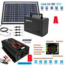 6000W Complete Solar Power Generator Battery Pack Portable Home 110V Grid System picture