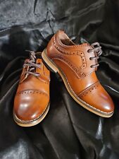 Stacy Adams Toddler Boy Size 6M Classic Brown Dress Shoes  picture