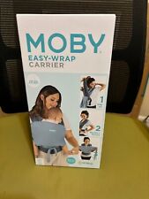 Moby Baby Easy Wrap Carrier Color Sea Spray Blue 8-33lbs picture