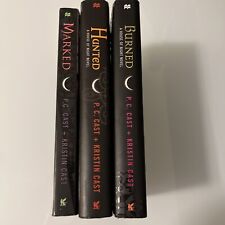 Lot: 3 HOUSE OF NIGHT novel by PC Cast Vampire Books BURNED, HUNTED, MARKED picture