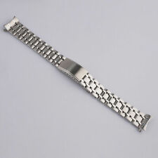 19mm Vintage Steel Curved End Watchband bracelets For Seiko belmatic 6139-6012  picture