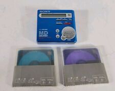 Vintage Sony MZ-R70 ~ Blue Walkman Portable Mini Disk Digital Recorder ~ TESTED picture