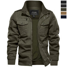 Men's Military Tactical Bomber Jacket Army Cargo Combat Casual Cotton Work Coats picture