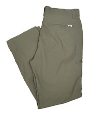 Orvis Trek Pants Mens Size 35x29.5 Performance Stretch Water Repellent Green picture