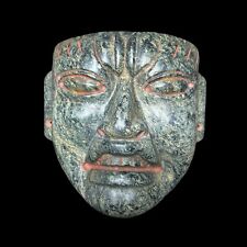 Pre-Columbian Olmec green stone mask picture