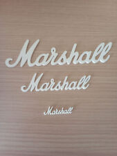 Marshall logo, amplifier, various sizes to choose from, white and gold colors picture