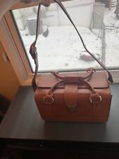 Vintage Apollo II Brown Top Grain Genuine Cowhide Leather Camera Bag Made In USA picture