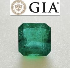 9.02 Ct GIA CERTIFIED Natural Emerald Octagon Faceted Loose Gemstone Beautiful picture