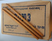 Vintage NEW Black Natural Graphite  Pencil Wooden HB Russia Original 1988 Rare picture