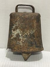 Antique Primitive Early American- Large- Hand Forged Cow Bell- Complete picture