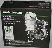 Metabo HPT NV45AB2M Nail Gun uses standard coil roofing nails 7/8 in. to 1-3/4