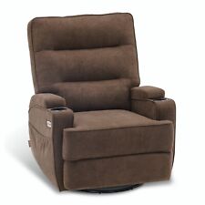 Mcombo Electric Power Swivel Glider Recliner Chair with Heat and Vibrating 7752 picture