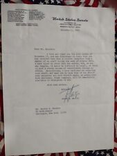 N.Y.  Senator Jacob Javits SIGNED 1969 letter FORMER Attorney General of N.Y. picture