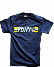 MENS FDNY NAVY KEEP 200 FT BACK FIRE DEPT BLUE NEW YORK CITY OFFICIAL LICENSED picture