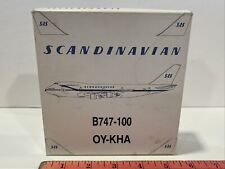 1:500 Inflight Herpa Scandinavian Airways Airlines Boeing 747 100 Scale Toy picture