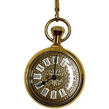 Vintage Westclox Gold Tone Wind-up Analog Men's Pocket Watch Works picture