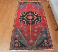 3x7 Vintage Medallion RED Hand Knotted Wool Traditional Oriental Area Rug picture