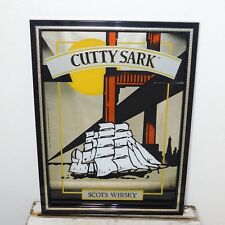 Vintage CUTTY SARK Scots Whisky San Francisco Skyline 20.25 X 15.25 Mirror Sign picture