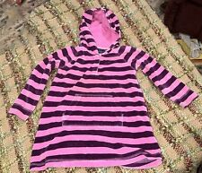 Mini Boden Girls Dress 2-3Y Purple Pink Dress With Hood picture