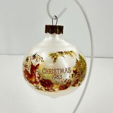 1983 Hallmark Mary Hamilton Glass Christmas Ornament picture