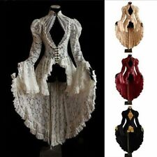 Women Vintage Lace Victorian Dress Long Flare Sleeve Gothic Dresses Retro Dress picture