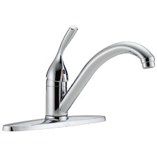 Delta Classic Single Handle Kitchen Faucet in Chrome - Certified Refurbished picture