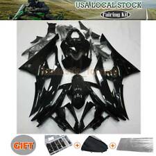 ABS Fairings Kit W/ Bolts For 2008-2016 YAMAHA YZF-R6 Glossy Black Bodywork Set picture