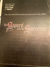 SWORD & THE SORCERER rare press kit Albert Pyun 80's Lee Horsley FULL COLOR picture