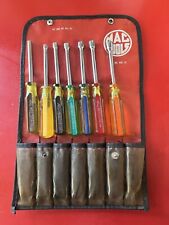MAC Tools USA ND-7S SAE 7pc Nut Driver Set In Original Red Pouch - 3/16