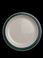 Vintage Walker China Vitrified Bedford Ohio 1-36 Green Saucer Plate Diner Heavy picture