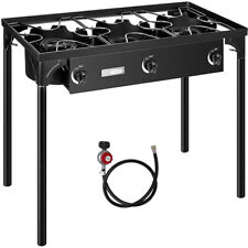 Professional Outdoor 225000 BTU Stove Propane 3 Burner Portable Cooker BBQ Grill picture