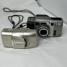 Two Olympus Stylus 120 35mm Accura View 90 Film Cameras - Untested Parts Repair picture