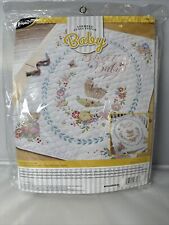 Bucilla Plaid Sweet Baby Quilt Stamped Cross Stitch Kit 47726 SEALED picture