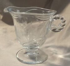 Vintage Fostoria ? Glass Etched Creamer Coffee Replacement picture
