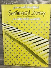 Vintage Sheet Music Sentimental Journey 1947 Bud Green Les Brown Ben Homer￼ picture