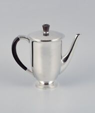 Evald Nielsen, coffee pot in Danish 830 silver and ebony. 1938. picture