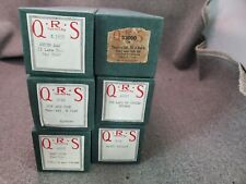 Estate Find LOT of 6 Vintage QRS & US Melodee PLAYER PIANO WordRoll MUSIC ROLLS  picture