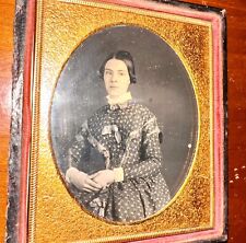 Daguerreotype Very Pretty Woman Strangely Off Centered Portrait 1850s picture
