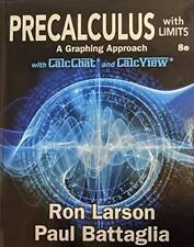 Precalculus with Limits: A Graphing Approach 8th Edition, Pub Year 2020,  - GOOD picture