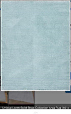 Unique Loom Solid Shag Collection Area Rug (10' x 13') , Light Slate Blue picture