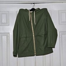 Weatherproof Vintage Women’s Hooded Rain Jacket  Bronze Green,  Size M picture