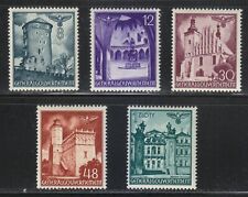Poland OCCUPATION 1941 MNH Mi 66-70 Architecture of Cracow & Lublin.Nazi Eagle** picture