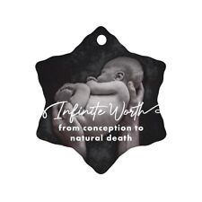 Infinite Worth Pro-Life Ornament (Pack of 10) picture