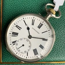 Antique Longines Cal. 19.71N 16 Jewels Roman Numeral Dial Pocket Watch picture