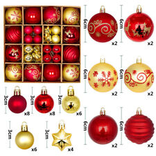 44pcs/Box Christmas Glitter Ball Ornaments Hanging Shatterproof  for Xmas Tree picture